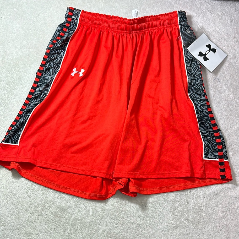 Under Armour Oregon State University Basketball Shorts Orange and Black Size L